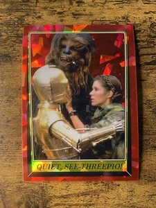 2023 Topps Chrome Sapphire Star Wars Return Of The Jedi Quiet, See-Threepio! #95 - Picture 1 of 2