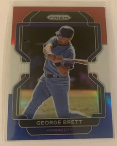 GEORGE BRETT 2022 PANINI PRIZM ROJO BLANCO Y AZUL PRIZM PARALELO #221 - Imagen 1 de 2