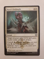 MTG Magic The Gathering Card Kaya's Onslaught Instant White Kaldheim 2021