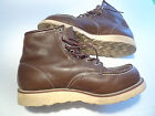 RED WING -MOC TOE 6" LEATHER BOOTS - OLDER MODEL # 17374 -MADE IN USA - SIZE 8E
