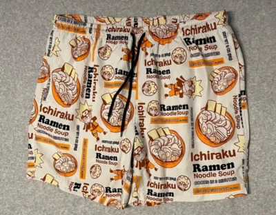 Naruto Ichiraku Ramen Noodle Soup Swim Trunks Mens XL - Image 1 of 4