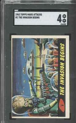 SGC 4 1962 Topps Mars Attacks The Invasion Begins # 1 Karte - Bild 1 von 2