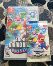 🔥 Super Mario Bros Wonder +Exclusive Trading Card Pack Nintendo Switch 