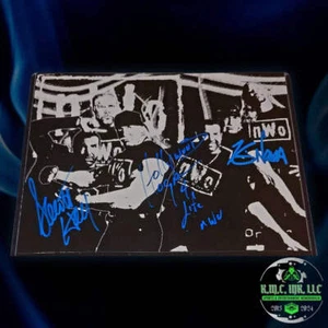*WWE/WCW NUEVO HOLLYWOOD HOGAN KEVIN NASH SCOTT HALL 3X FIRMADO NUEVO NUEVO 11X14 CUSTOM CO - Imagen 1 de 1