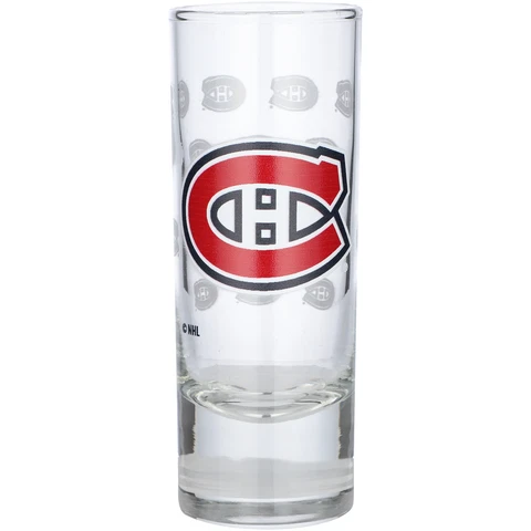 Montreal Canadiens 2.5oz. Satin-Etched Tall Shot Glass Cover