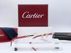 Occhiali Cartier Wood Tulip Red Gold CT0052O 100% Genune Frames Lunettes