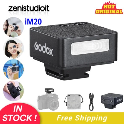 US Godox iM20 Mini On-Camera Flash Light Speedlite for Canon Nikon Sony Fuji New - Image 1 of 4