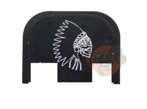 Native Chief Engraved Slide Back Plate Aluminum Made USA for Glock G43 - Picture 1 of 1
