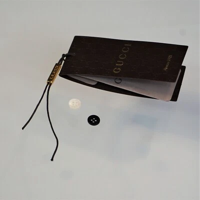 Gucci Replacement Buttons Pearl Black Small 4 Hole Flat Back - Image 1 of 4