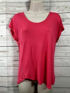 ZARA Trafaluc Womens Cap Sleeve Top Size Medium Coral Color - Picture 1 of 5