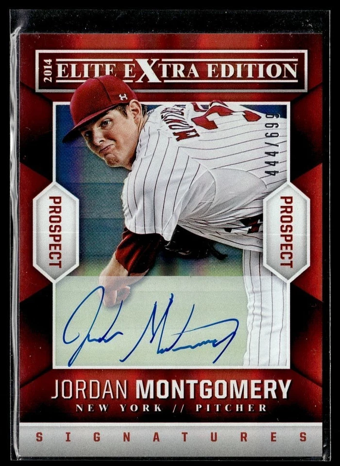 2014 ELITE EXTRA EDITION PROSPECT /699 AUTO JORDAN MONTGOMERY YANKEES - Image 1 of 1