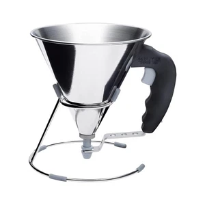 Mini embudo de pistón KWIK - 0,8 qt - embudo de cocina de acero inoxidable para dispensadores... - Imagen 1 de 5