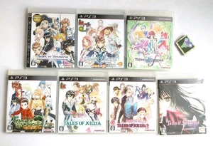 Lote 7 PS3 Tales of Vesperia Graces F Xillia 1 2 Zestiria Symphonia Japón Bandai - Imagen 1 de 22