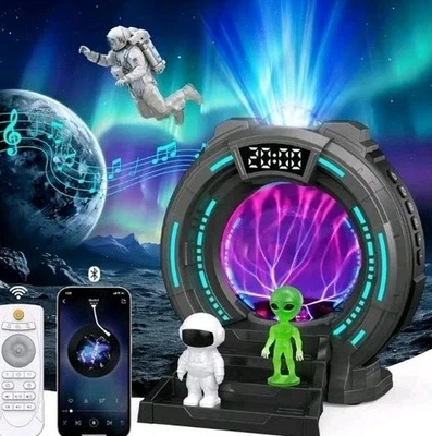 ElecMoga Sternenhimmel Projektor, Astronauten Projektor mit Plasmakugel - Bild 1 von 4