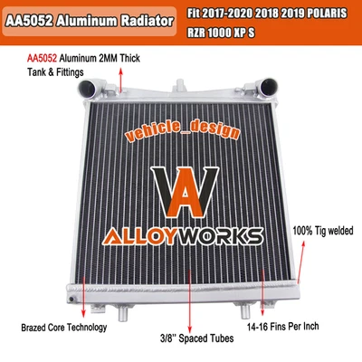 Left Side Aluminum Radiator For 1997~2004 2000 Porsche 986 996 911 Boxster 996 Foto 1 de 4