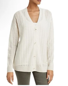 Suéter C by Aqua Designer Marca Cashmere Pointelle Borde Trenzado Talla Grande - Imagen 1 de 13