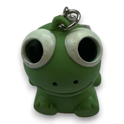 Frosch Schlüsselanhänger Gummi Figur Lustig Comic Tier Retro Deko - Bild 1 von 3