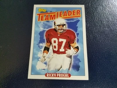 Ricky Proehl Cardinals 1993 Topps NFL PRE PRINT BLANK BACK RARE WOW - Image 1 of 2