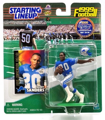 Alineación inicial 1999 Barry Sanders Detroit Lions Midwest Convention NFL SLU BS01 Foto 1 de 4