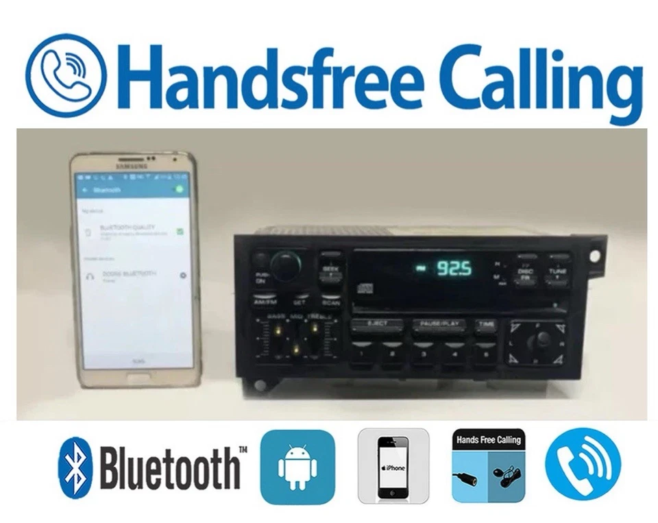 ✅85-00 道奇 RAM 2500 克莱斯勒 JEEP CHEROKEE WRANGLER RAM CD 蓝牙 Oem 收音机 — 第 1/3 张图片