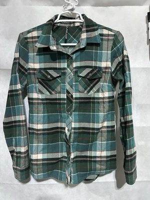 Camisa a cuadros de franela con botones de manga larga para mujer Kuhl talla XS multicolor usada en excelente estado Foto 1 de 4