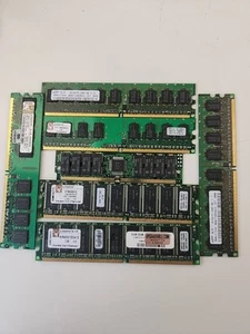 X7 Ram sticks, Samsung, Kensington, Random Assortment 1gb 2gb - Picture 1 of 6