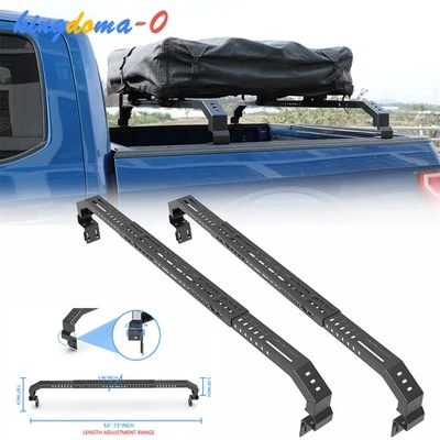 Fit 2004-2012/2015-2025 Chevy Colorado/GMC Canyon Cross Bars Truck Bed Rack Pair Foto 1 de 4