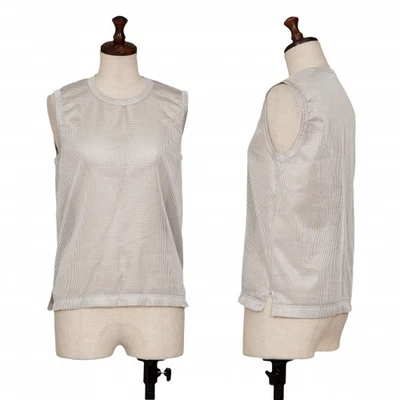 Camiseta sin mangas COMME des GARCONS malla brillante talla XS-S (K-133639) Foto 1 de 4