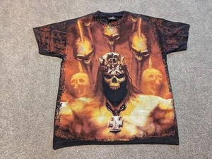 Vintage Triple H Shirt Mens Large Wrestling WWE All Over Print Double Sided - Picture 1 of 8