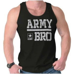 US Army Bro United States Military Star Logo Mens Tank Tops Sleeveless Shirt Tee - Picture 1 of 10