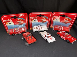 Lot of 6 Vintage Majorette Coca Cola Die Cast Cars 57 Chevy 98 Camaro 58 Vette - Picture 1 of 10