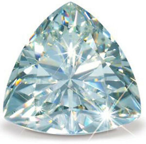5.70 Ct 12 Mm Vvs1 Ice White Color Trillion Loose Moissanite Diamond For Rings