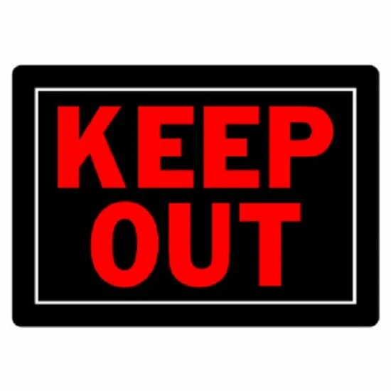 (36) 840139 10" x 14" Aluminum KEEP OUT  Signs - Image 1 of 1