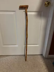 Bastone da passeggio stile bastone in legno 36 pollici vintage forma naturale - Foto 1 di 5
