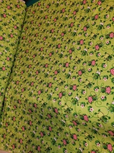 Flannel Fabric. Frogs On Green. By The Yard. - Picture 1 of 1