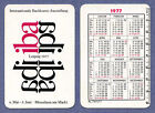 DDR Taschenkalender 1977 * iba - Internationale Buchkunst-Ausstellung Leipzig 