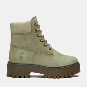 Timberland Mujer Stone Street 6-Inch Impermeable Plataforma Premium Botas Verde - Imagen 1 de 9