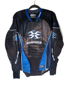 Empire CONTACT Paintball Gear Adult SMALL Long Sleeve Combat BLACK & BLUE Padded - Picture 1 of 24
