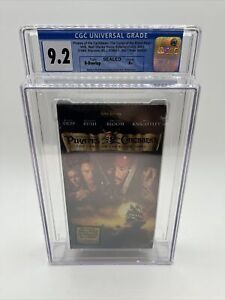 Pirates of the Caribbean: The Curse of the Black Pearl VHS, 2003💎CGC 9.2 A+💎