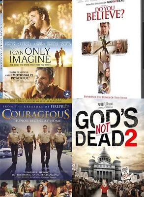 I Can Only Imagine, Do You Believe?, Courageous, God's Not Dead 2 4DVD - Image 1 of 4