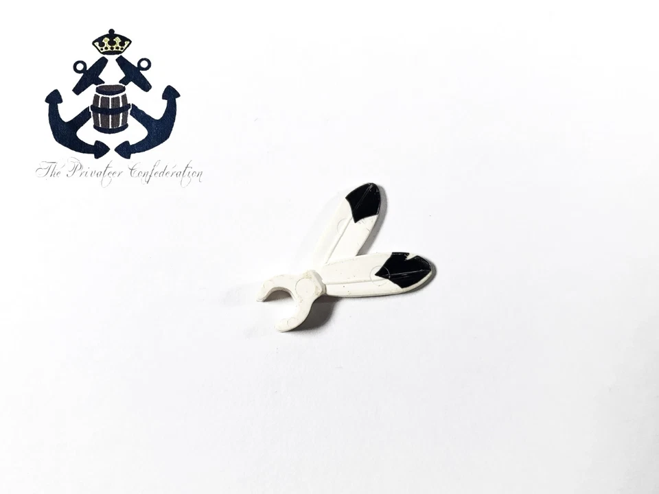 LEGO 1990s Wild Western Indian Clip Plumas Pluma Punta Blanca y Negra 471p01 Foto 1 de 1