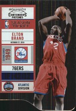 2010-11 Playoff Contenders Patches Die Cuts Silver Card #63 Elton Brand/299