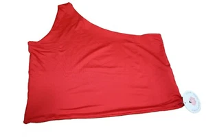 Women's Red One Shoulder Crop Top Large - Picture 1 of 2