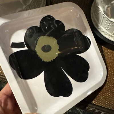 Juego De 10 Bandeja Plato De Melamina Vintage Marimekko Finlandia Unikko Diseño Flor Zak Foto 1 de 4