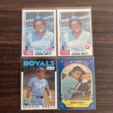 1982 O-Pee-Chee #261 George Brett + Topps #549, 1986 O-Pee-Chee, 1981 Fleer MINT