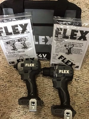 Flex 24v Compact 1/2 Inch Drill And Impact Driver With Bag Open Box Tool Only - Image 1 of 4