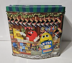 Contenedor de lata de dulces de Navidad 2001 M&M's Seasons Greetings - Imagen 1 de 8