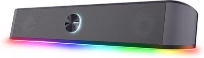 GXT 1619 Rhox Soundbar PC Illuminata RGB, 12W Casse PC Stereo Speaker Con Illumi - Immagine 1 di 4