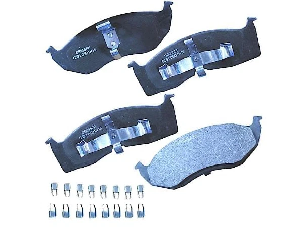 GMKD591 半金属前刹车片适用于克莱斯勒、道奇、鹰、普利茅斯 90 年代 — 第 1/1 张图片