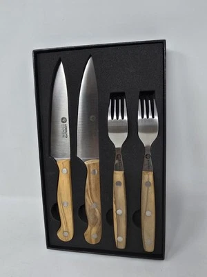 Conjunto de garfo e faca de talheres Böker Arbolito Inox Plus 440 (4 peças) Argentina  - Imagem 1 de 4